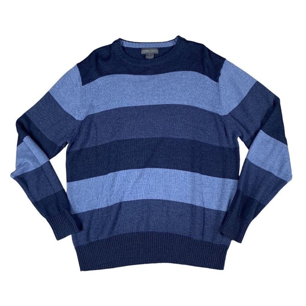 Tricots St Raphael Blueโ Striped Sweater Size XL